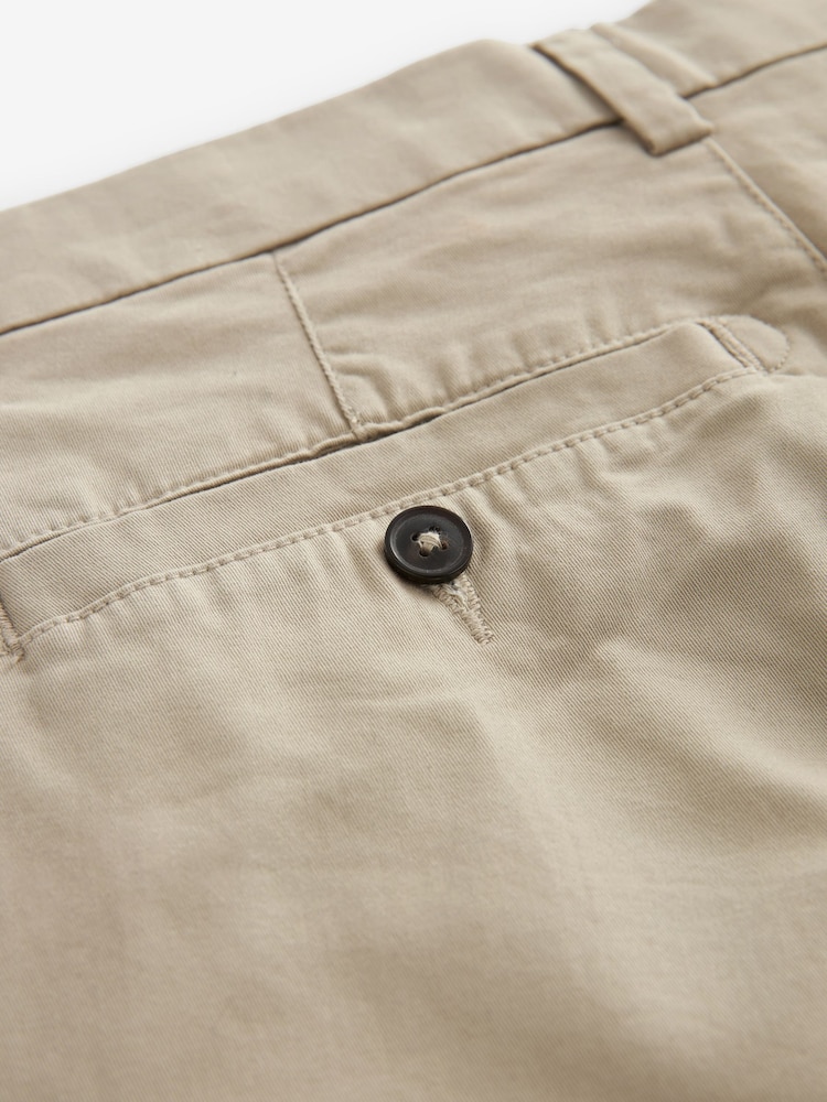 Pastelgeel - Slim Fit - Chinoshort met stretch - Image 9 of 9
