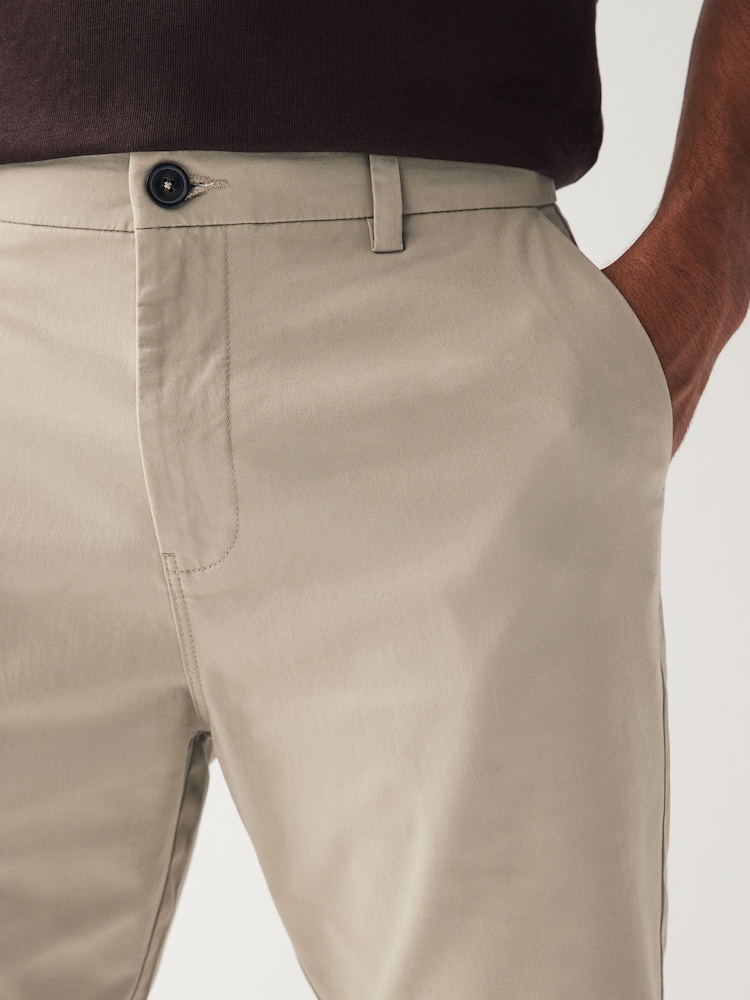 Stone Straight Fit Stretch Chinos Shorts - Image 4 of 8