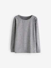 Grey Textured Base Layer Long Sleeve Top (3-16yrs) - Image 1 of 3