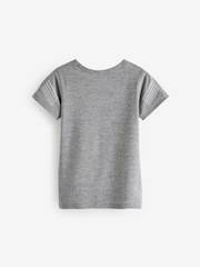 Grey Textured Base Layer Short Sleeve Top (3-16yrs) - Image 2 of 3