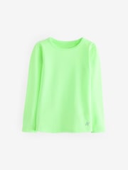 Fluro Yellow Base Layer Long Sleeve Top (3-16yrs) - Image 1 of 3