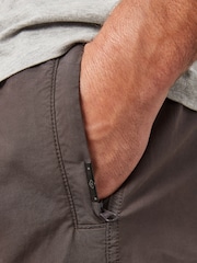 Charcoal Grey Drawstring Waist Cargo Shorts - Image 6 of 12