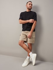Stone Drawstring Waist Cargo Shorts - Image 2 of 11