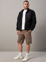 Dark Stone Drawstring Waist Cargo Shorts - Image 2 of 12