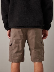 Dark Stone Drawstring Waist Cargo Shorts - Image 3 of 12