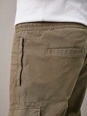 Dark Stone Drawstring Waist Cargo Shorts - Image 6 of 12