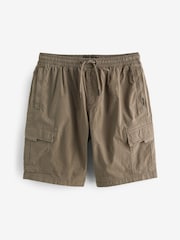 Dark Stone Drawstring Waist Cargo Shorts - Image 7 of 12