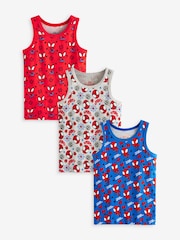 Spider-Man Red License 100% Cotton Vests 3 Pack (1.5-10yrs) - Image 1 of 6