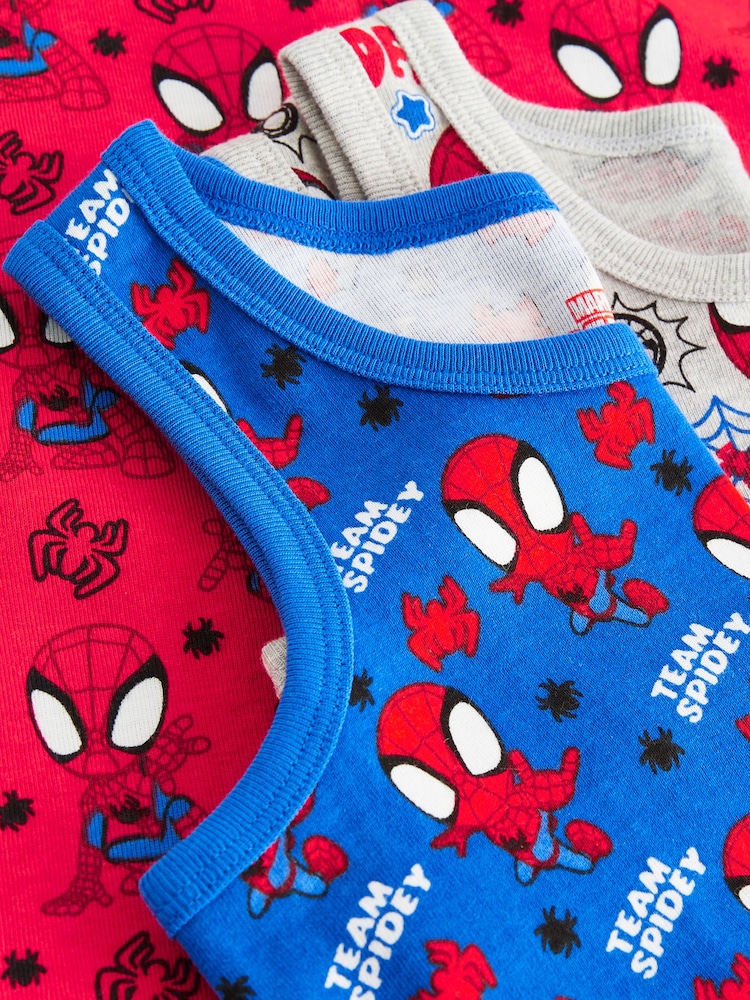 Spider-Man Red License 100% Cotton Vests 3 Pack (1.5-10yrs) - Image 6 of 6