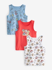 Paw Patrol License 100% Cotton Vests 3 Pack (1.5-10yrs) - Image 1 of 6