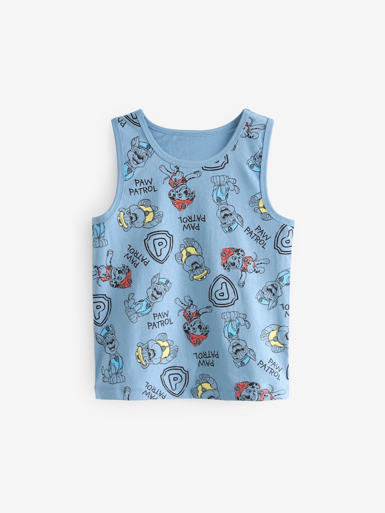 Paw Patrol License 100% Cotton Vests 3 Pack (1.5-10yrs) - Image 2 of 6