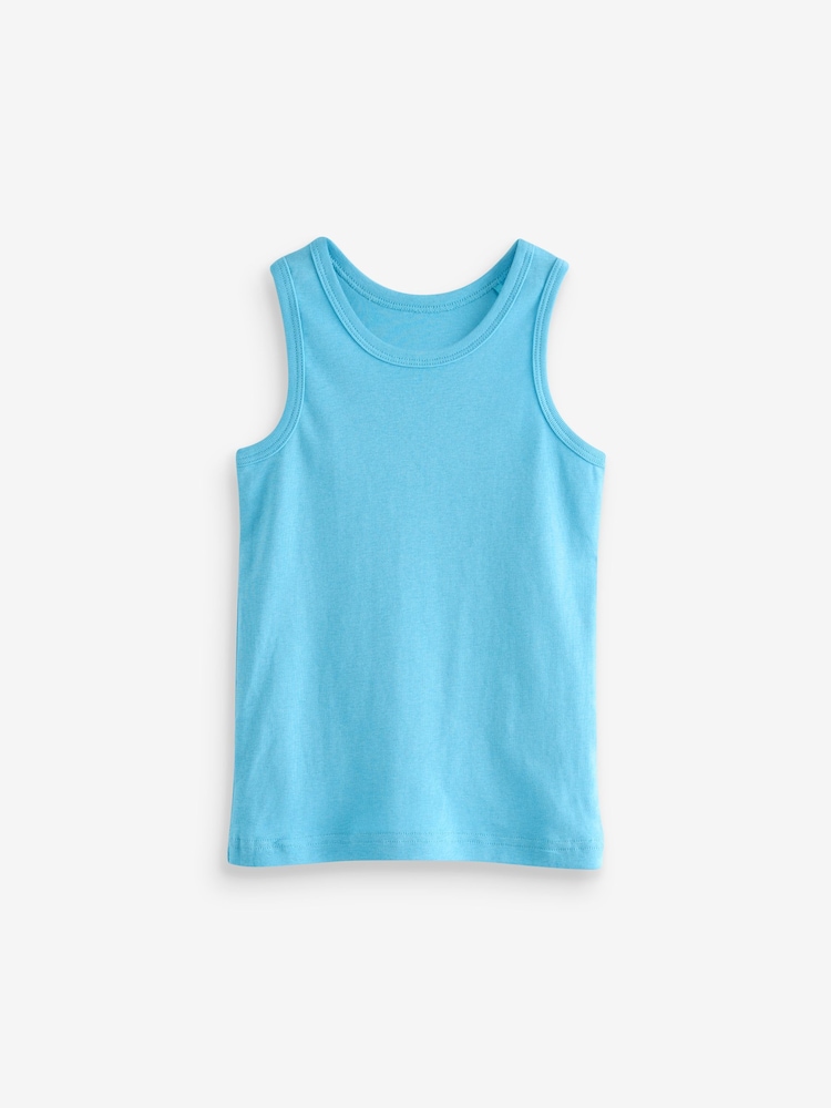 Pastel 100% Cotton Vests 5 Pack (1.5-16yrs) - Image 2 of 8 Pastel 100% Cotton Vests 5 Pack (1.5-16yrs) - Image 2 of 8