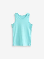 Pastel 100% Cotton Vests 5 Pack (1.5-16yrs) - Image 6 of 8