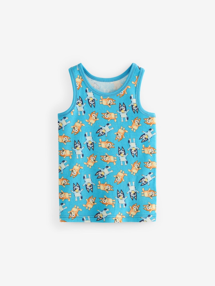 Bluey - Pack de 3 camisetas sin mangas con licencia de algodón 100% (1,5-8 años) - Imagen 2 de 6