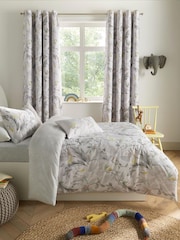 Little Knightley Grey Peru Duvet Cover  Pillowcase Set - Image 2 of 3