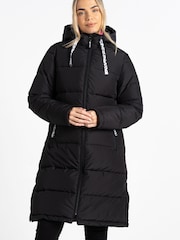 Dare 2b Amble Longline Padded Black Jacket - Image 1 of 6