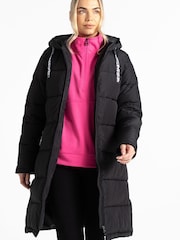 Dare 2b Amble Longline Padded Black Jacket - Image 4 of 6
