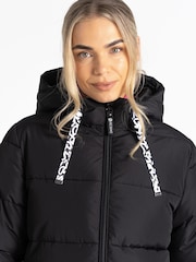 Dare 2b Amble Longline Padded Black Jacket - Image 5 of 6