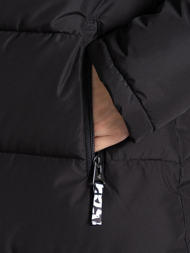 Dare 2b Amble Longline Padded Black Jacket - Image 6 of 6