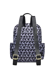 Radley Medium Grey Finsbury Park Geo Dog Zip Top Backpack - Image 2 of 4