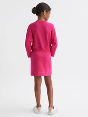Reiss Pink Janine 9-14 yrs Sweatshirt Dress - Image 5 of 6