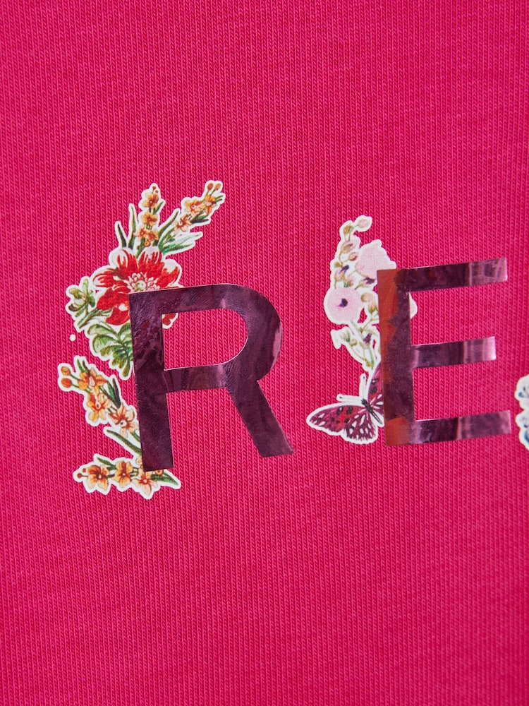 Reiss Pink Janine 9-14 yrs Sweatshirt Dress - Image 6 of 6