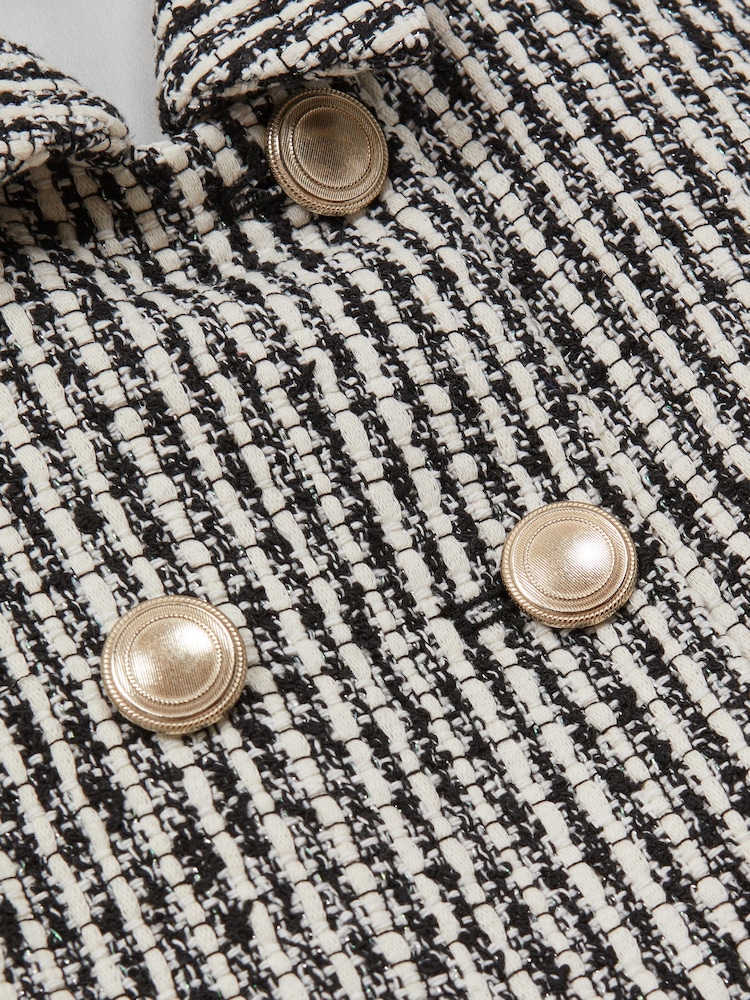 Reiss Multi Junip 9-14 yrs Tweed Double Breasted Dress - Image 2 of 5