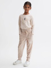 Reiss Pink Tora 9-14 yrs Embellished 100% Cotton T-Shirt - Image 4 of 6
