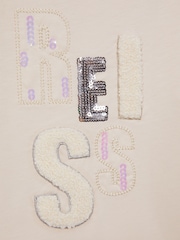 Reiss Pink Tora Embellished Cotton T-Shirt - Image 6 of 6