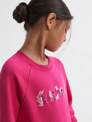 Reiss Pink Janine 4-9 yrs Sweatshirt Dress - Image 4 of 6
