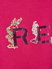 Reiss Pink Janine 4-9 yrs Sweatshirt Dress - Image 6 of 6