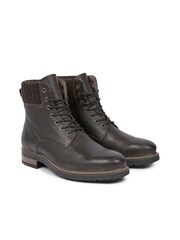 Men's Knitted Cuff Lace Up Boot - Image 3 of 6