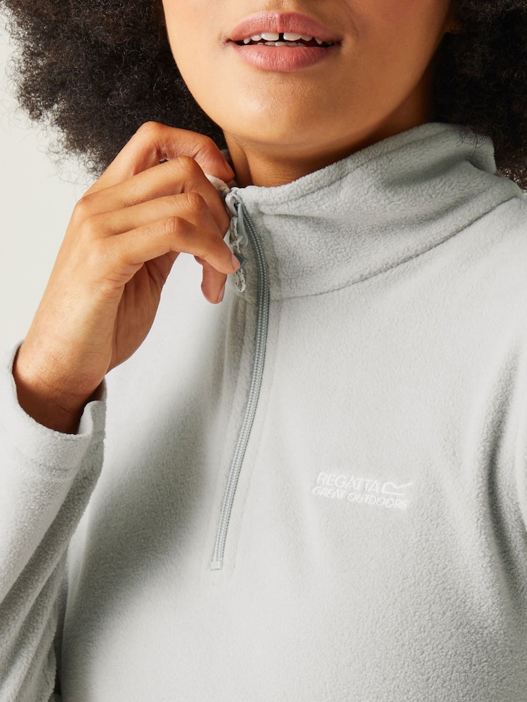 Regatta Grey Womens Sweetheart Lightweight Half-Zip Fleece - Image 5 of 8