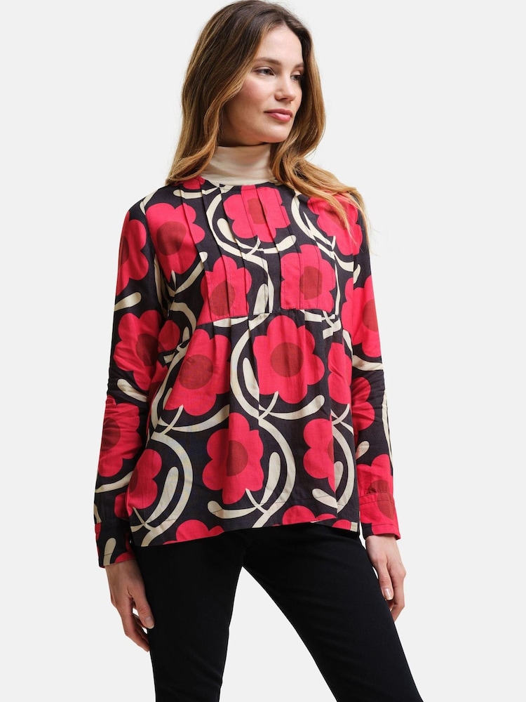 Regatta Pink Orla Kiely Long Sleeve Blouse - Image 1 of 4