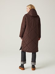 Regatta Brown Cambrie Longline Padded Thermal Jacket - Image 2 of 6
