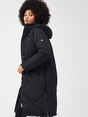 Regatta Black Cambrie Longline Padded Thermal Jacket - Image 4 of 9