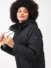 Regatta Black Cambrie Longline Padded Thermal Jacket - Image 6 of 9