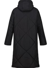 Regatta Black Cambrie Longline Padded Thermal Jacket - Image 8 of 9