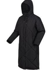 Regatta Black Cambrie Longline Padded Thermal Jacket - Image 9 of 9