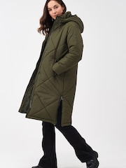 Regatta Green Cambrie Longline Padded Thermal Jacket - Image 1 of 9