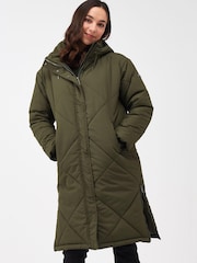Regatta Green Cambrie Longline Padded Thermal Jacket - Image 3 of 9