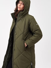 Regatta Green Cambrie Longline Padded Thermal Jacket - Image 4 of 9