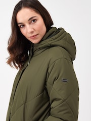 Regatta Green Cambrie Longline Padded Thermal Jacket - Image 6 of 9