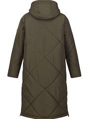 Regatta Green Cambrie Longline Padded Thermal Jacket - Image 8 of 9