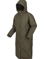 Regatta Green Cambrie Longline Padded Thermal Jacket - Image 9 of 9