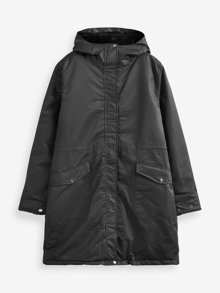 Regatta Black Romine II Long Length Waterproof Jacket - Image 3 of 3 Regatta Black Romine II Long Length Waterproof Jacket - Image 3 of 3