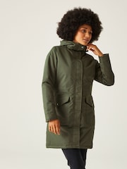 Regatta Green Romine II Long Length Waterproof Jacket - Image 1 of 9