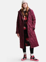 Regatta Purple Orla Kiely Long Length Quilted Jacket - Image 1 of 6