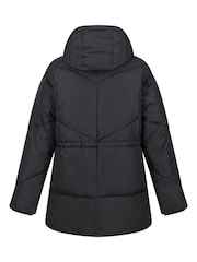 Regatta Black Shower Resistant Rurie Quilted Thermal Insulated Jacket - Image 10 of 10