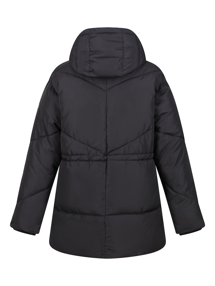 Regatta Black Shower Resistant Rurie Quilted Thermal Insulated Jacket - Image 10 of 10